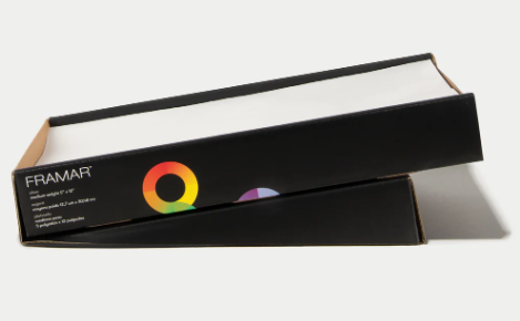 FRAMAR- Pre-Cut Embossed Medium Silver (5X12, 500 sheets) image 0