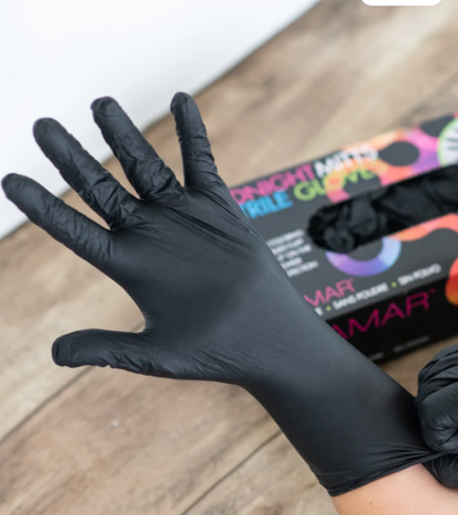 FRAMAR Midnight Mitts Nitrile Gloves 100CT LARGE image 1
