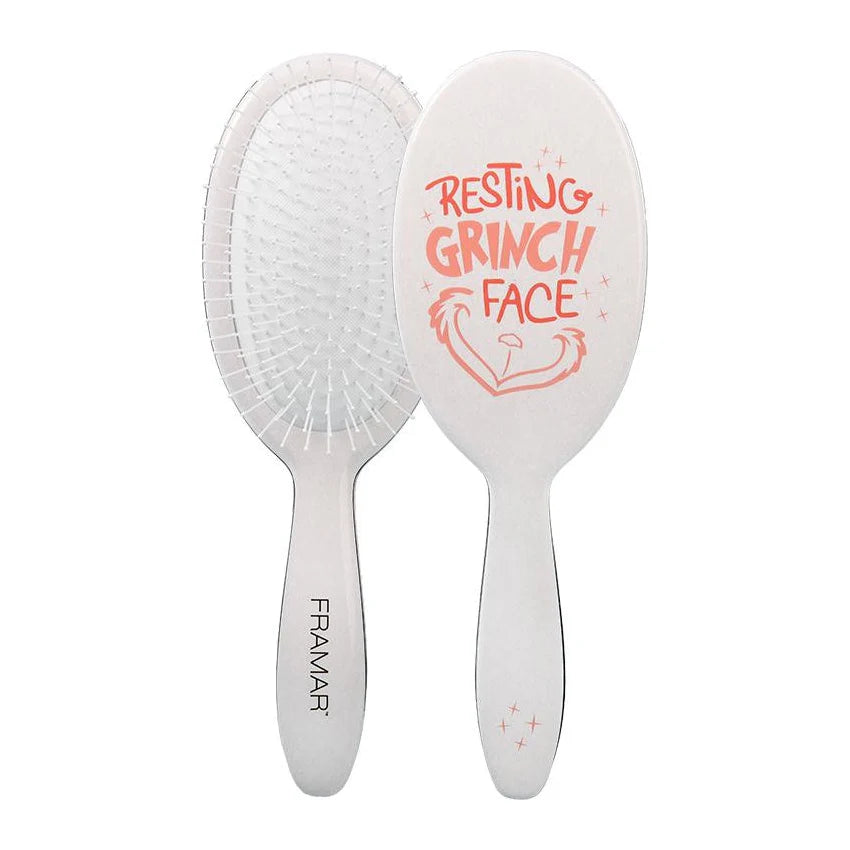 FRAMAR Resting Grinch Face - Detangle Brush image 0