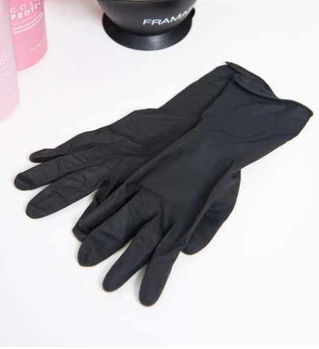 FRAMAR Reusable Black Latex Glove image 2