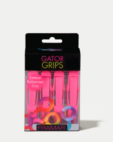 FRAMAR Gator Clips Pink 4PC image 0